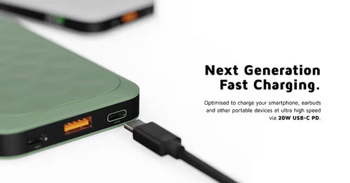 Xtorm 20W Fuel Series 10000mAh powerbank (grøn)